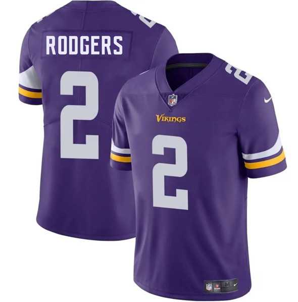 Men & Women & Youth Minnesota Vikings #2 Isaiah Rodgers Purple 2025 Vapor Limited Stitched Jersey->los angeles rams->NFL Jersey